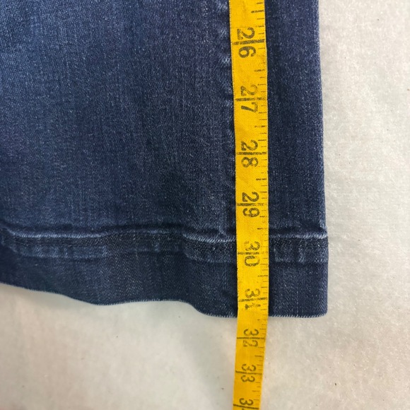 Banana Republic Classic Wide Leg Jeans Dark Wash Denim Size 6 Flap Pocket - Picture 7 of 8